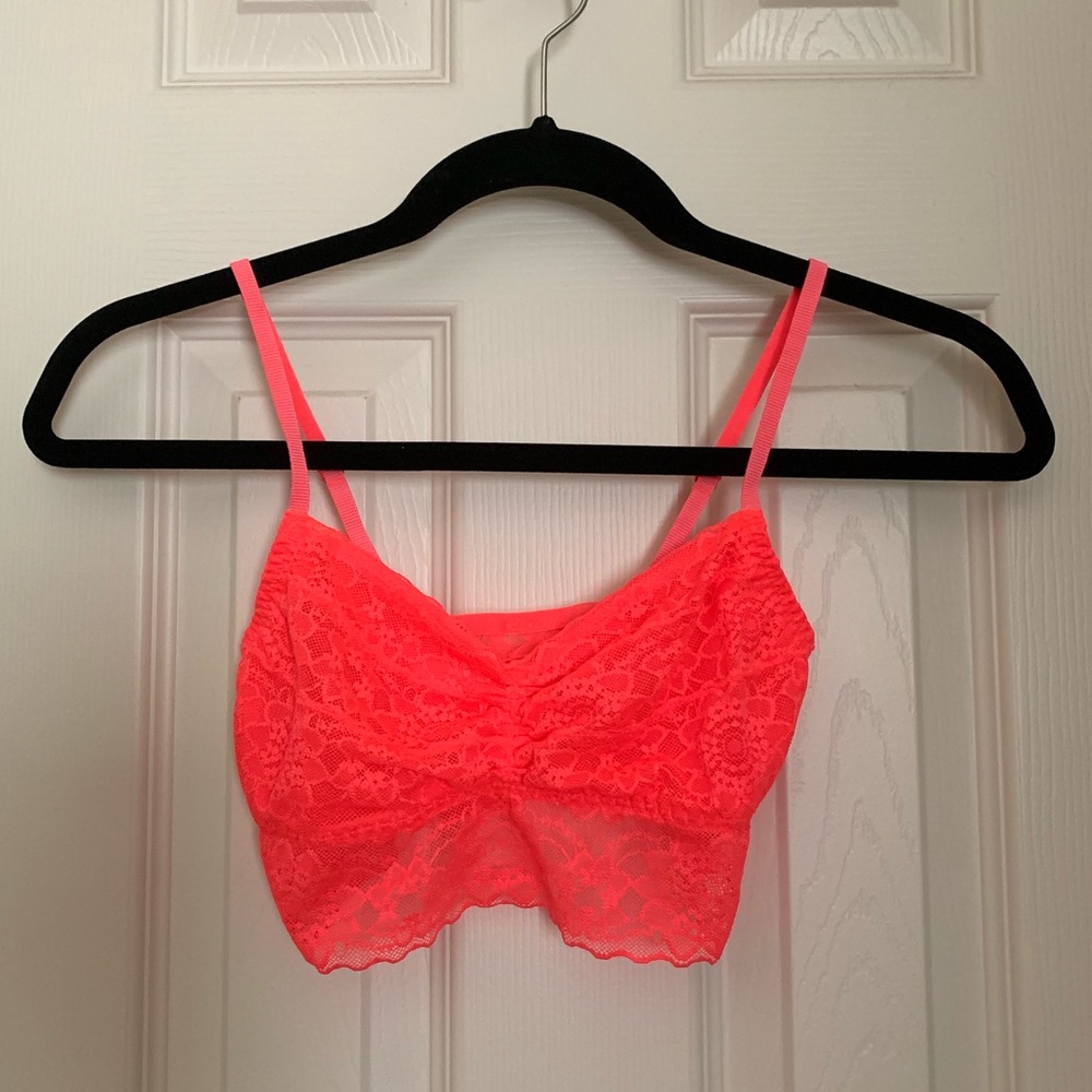 PINK VS lace bralette